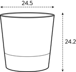 foss rond 25cm paddenstoel beige